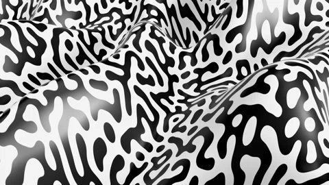 3D animated diffusion reaction animated background Stock-Footage 133874624