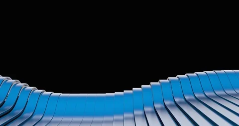 3D animated digital blue lines - 4k background Stock Footage 102346465