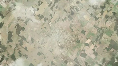 3D Animated Earth Zoom: From Space to Las Brenas, Argentina Stock Footage 258792223