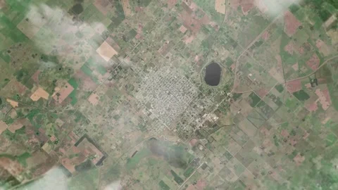 3D Animated Earth Zoom: From Space to Las Flores, Argentina Stock Footage 258792235