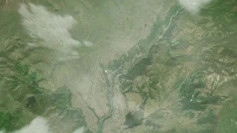 3D Animated Earth Zoom: From Space to Jermuk, Armenia Stock Footage 258850423