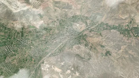 3D Animated Earth Zoom: From Space to Vedi, Armenia Stock Footage 258850452