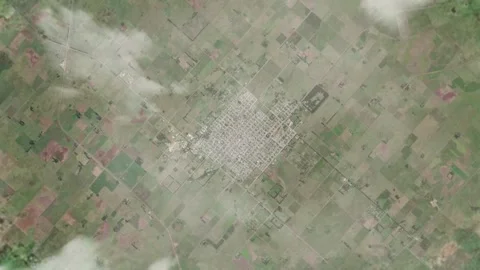 3D Animated Earth Zoom: From Space to Ayacucho, Argentina Stock Footage 259791245