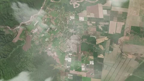 3D Animated Earth Zoom: From Space to Colonia Santa Rosa, Argentina Stock Footage 259792414