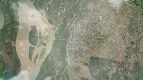 3D Animated Earth Zoom: From Space to Eskina, Argentina Stock Footage 259792646