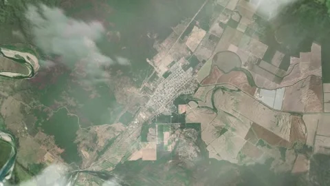 3D Animated Earth Zoom: From Space to Embarcacion, Argentina Stock Footage 259792806