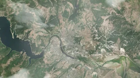 3D Animated Earth Zoom: From Space to Kardzhali, Bulgaria Video stock 259796266