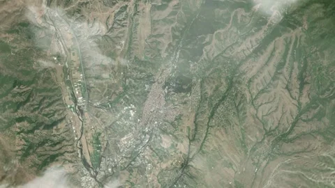 3D Animated Earth Zoom: From Space to Sandanski, Bulgaria Stock Footage 259798151