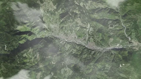 3D Animated Earth Zoom: From Space to Smolyan, Bulgaria Stock Footage 259798574