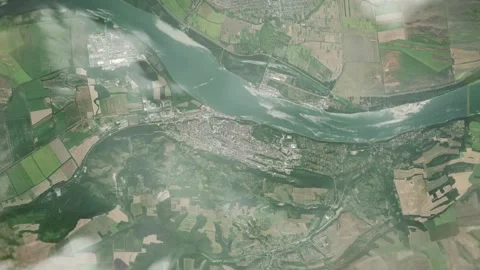 3D Animated Earth Zoom: From Space to Svishtov, Bulgaria Stock Footage 259798801
