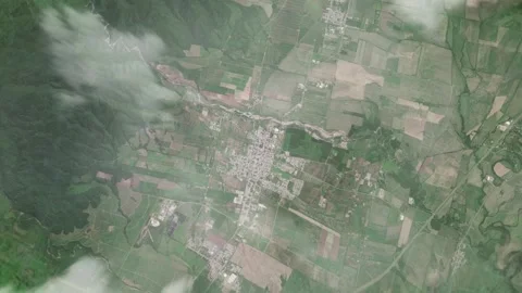 3D Animated Earth Zoom: From Space to Lules, Argentina Stock Footage 259800085