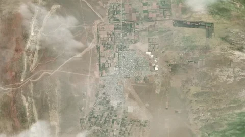 3D Animated Earth Zoom: From Space to Malargue, Argentina Stock Footage 259800147