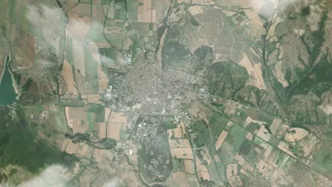 3D Animated Earth Zoom: From Space to Kazanlak, Bulgaria Stock Footage 259828861