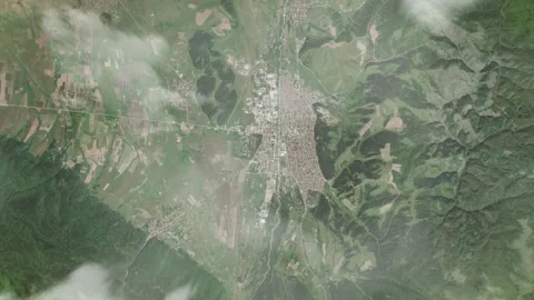 3D Animated Earth Zoom: From Space to Samokov, Bulgaria Stock Footage 259829710