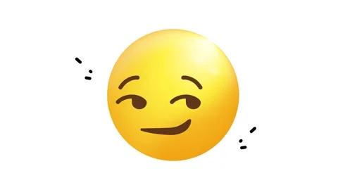 3D Animated Emoji Icon for Digital Communication and Social Media Interface Stock Footage 345930919