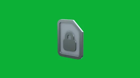 3D Animated File Lock Signs for Enhanced Protection Stock Footage 268578823