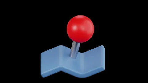 3D Animated Icon of Location Pin, Navigation and Maps Animated 3D Set Stock Footage 278201770