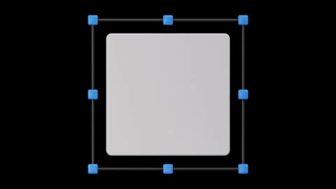 3D Animated Icon of Transform Tool, Graphic Design 3D Animation 3D Set Stock Footage 309170575