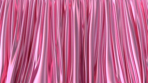 3D animated intro of the transparent pink window curtain 스톡 동영상 89481794