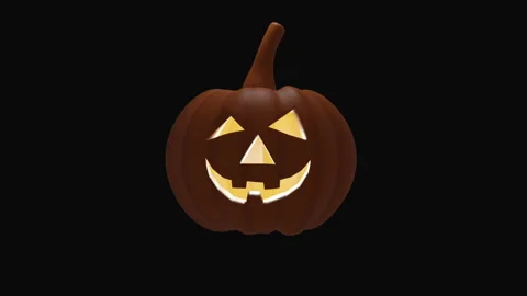 3d animated jack o lantern  Stock Footage 253657254