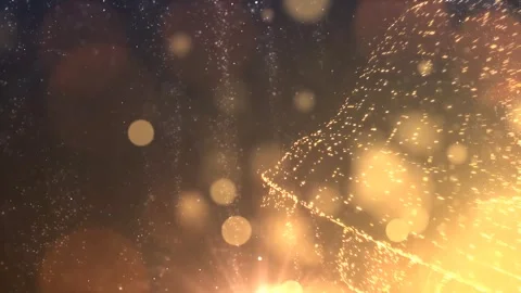 3D Animated Light Particle Creating Christmas Ornaments Vidéo 257648139