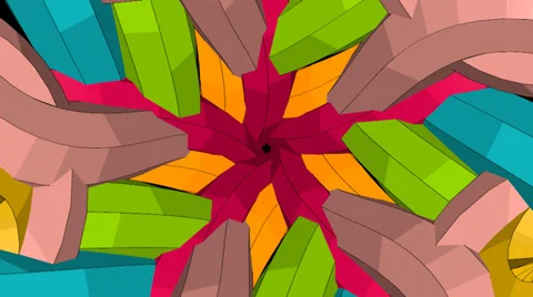 3D Animated Lines Transition - from back to front Stock Footage 37091617