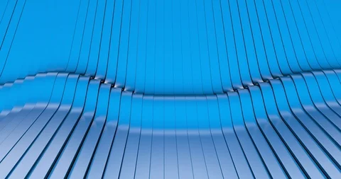 3D animated looping digital blue lines - 4k background Stock Footage 102346880