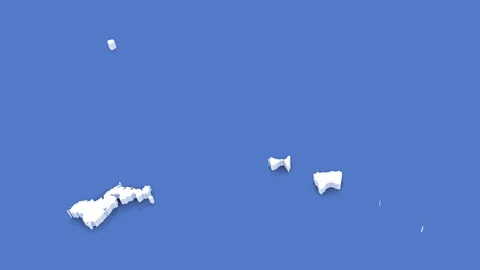 3d Animated Map of American Samoa for News and Geopolitical Themes. Stock Footage 312485684