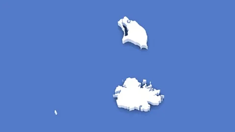 3d Animated Map of Antigua and Barbuda for News and Geopolitical Themes. Stock Footage 312478678