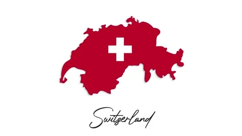 3d animated map showing the state of Switzerland from the united state of Stock Footage 150767403