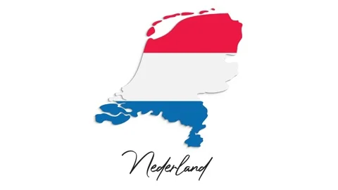 3d animated map showing the state of Nederland from the united state of america 스톡 동영상 150767476