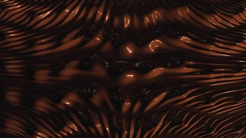 3D Animated Melted Liquid Dark Chocolate Flowing with Thick Layers Stock Footage 116646987