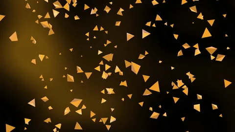 3D animated pyramid shape generated and flying to upward Stock-Footage 139146143