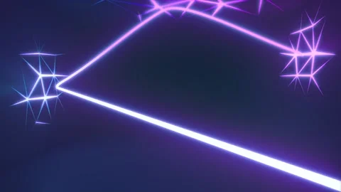 3d animated rendering of glowing lines Video stock 112888482