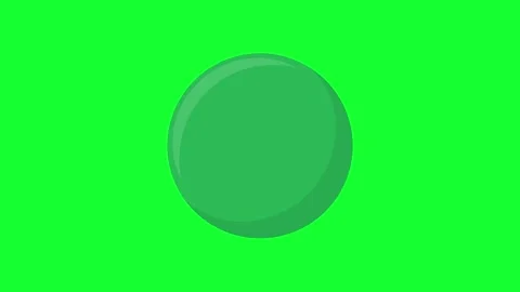 3D animated rotating green billiard ball number 6 spinning loop on green sc.. Stock Footage 340799719
