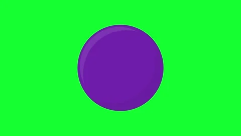 3D animated rotating purple billiard ball number 4 spinning loop on green s.. Stock Footage 340799611