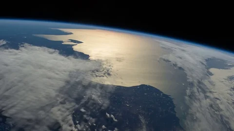 3D Animated Satellite View of Argentina Coast Stock Footage 76284774