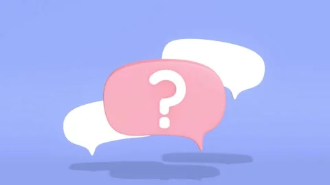 3D Animated Speech Bubble With Question Marks. 動画素材 276726537