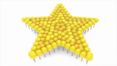 3D Animated Star Festive Design Cute Abstract Motion 4K Vídeos de archivo 332768860