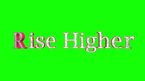 3D animated text Hi greeting with red and white letters rotating against a Stock Footage 346338764