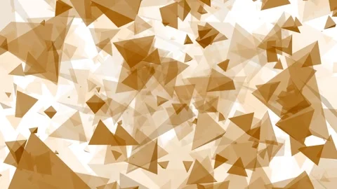 3D animated triangle shapes pyramid polygon vector floating flying to Stock Footage 276110877
