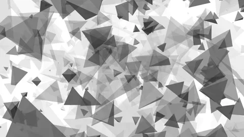 3D animated triangle shapes pyramid polygon vector floating flying to Stock Footage 276111084