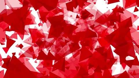 3D animated triangle shapes pyramid polygon vector floating flying to Stock Footage 276111174