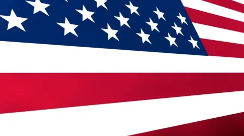 3D Animated USA Flag Stock Footage 49647455