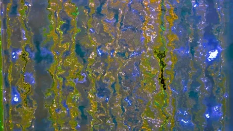 3D animated vibrant background of glowing neon light particles and electric Stock Footage 335928720