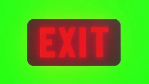 3d animated video of indicator light coming out red text with green screen b Видео 253459501
