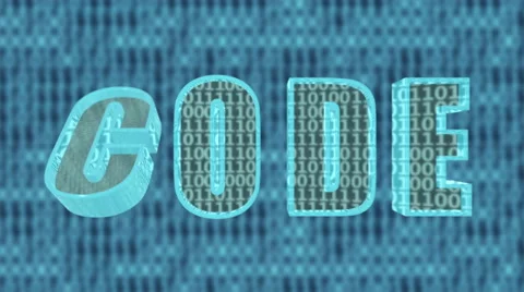 3D animated word CODE Stock Footage 54768180
