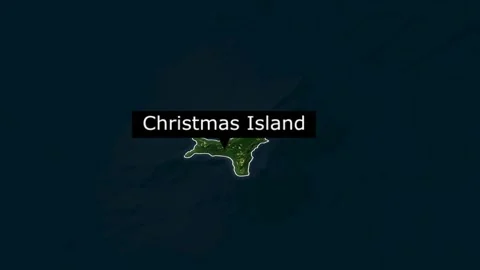 3D animated world map of Christmas Island 1080p Vidéo 318838101