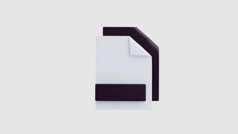 3D Animation of 3DS File 3D Icon. File Format Concept Stock Footage 313703257