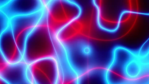 3d animation of abstract background with ascending colorful neon glowing lines Stock Footage 347705786
